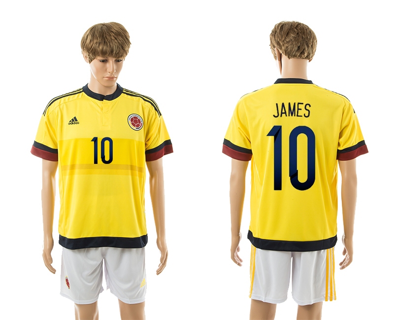 2015-16 Colombia 10 James Home Jerseys