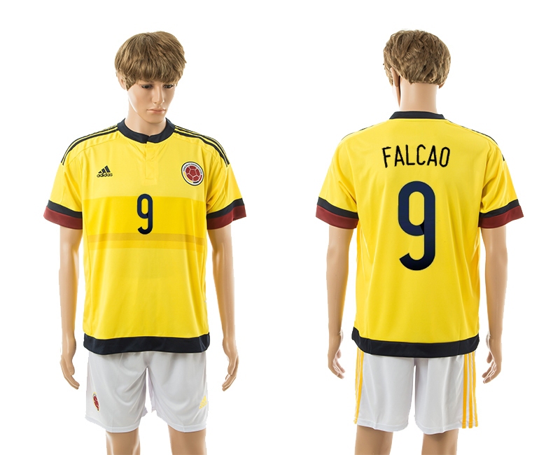 2015-16 Colombia 9 Falcao Home Jerseys