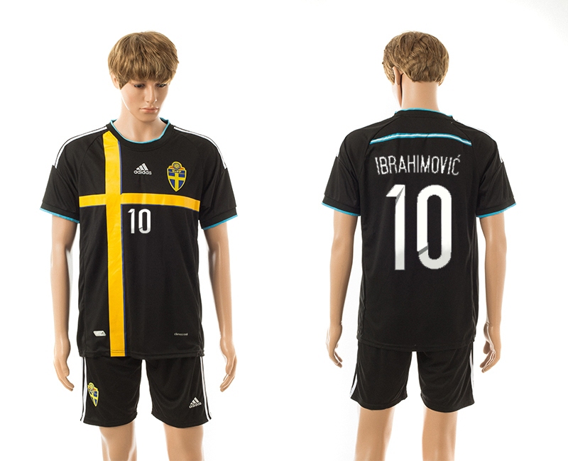 2015-16 Sweden 10 Ibrahimovic Away Jerseys