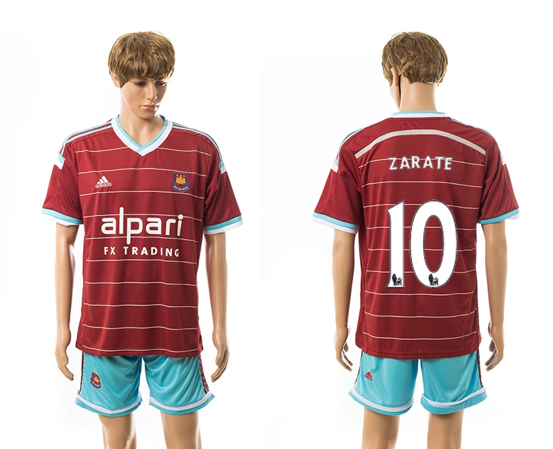 2014-15 West Ham United 10 Zarate Home Jerseys