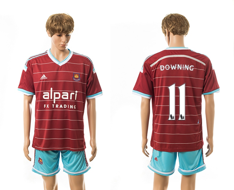2014-15 West Ham United 11 Downing Home Jerseys
