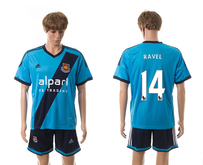 2014-15 West Ham United 14 Ravel Away Jerseys