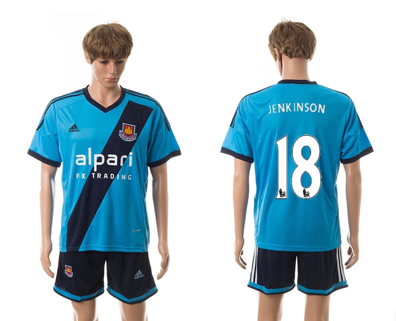 2014-15 West Ham United 18 Jenkinson Away Jerseys