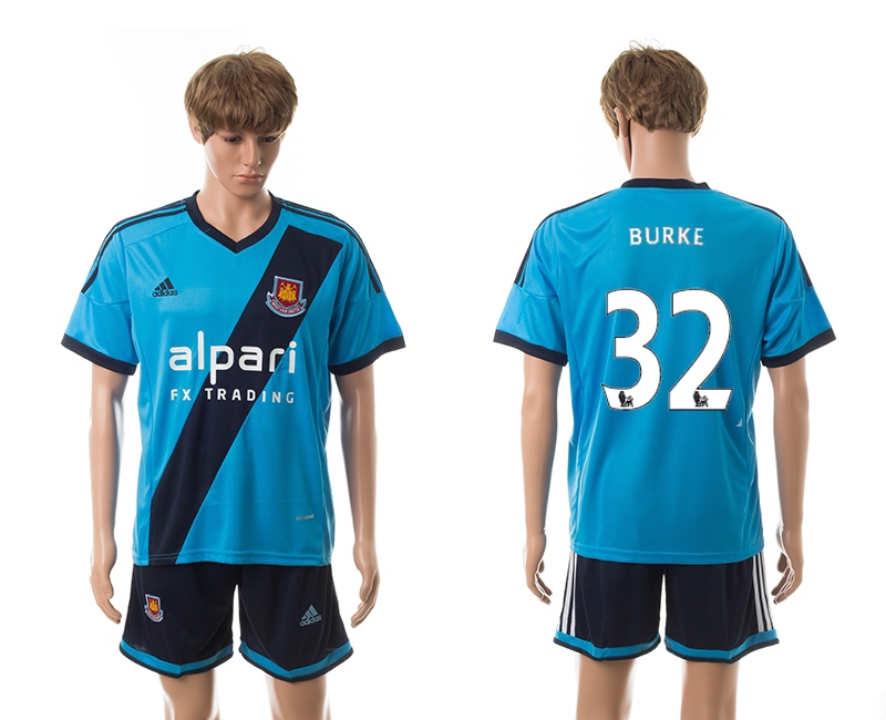 2014-15 West Ham United 32 Burke Away Jerseys