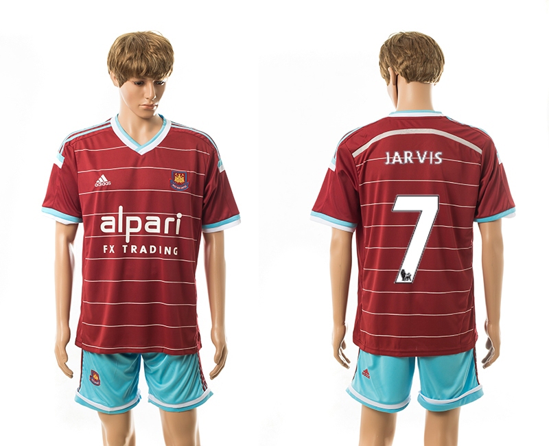 2014-15 West Ham United 7 Jarvis Home Jerseys