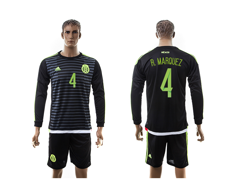 2015-16 Mexico 4 R.Marquez Home Long Sleeve Jersey