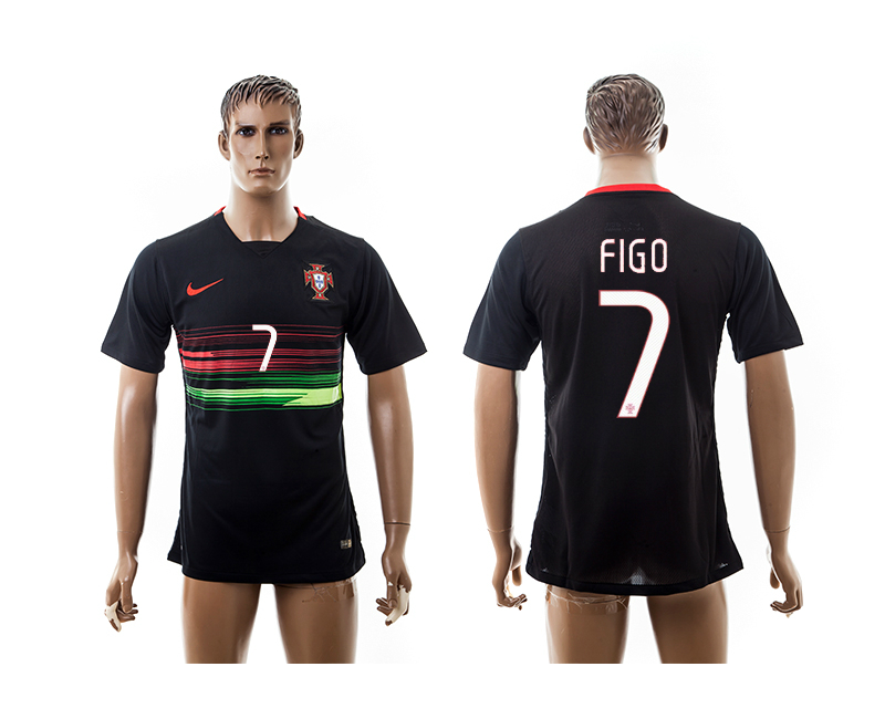 2015-16 Portugal 7 Figo Away Thailand Jersey
