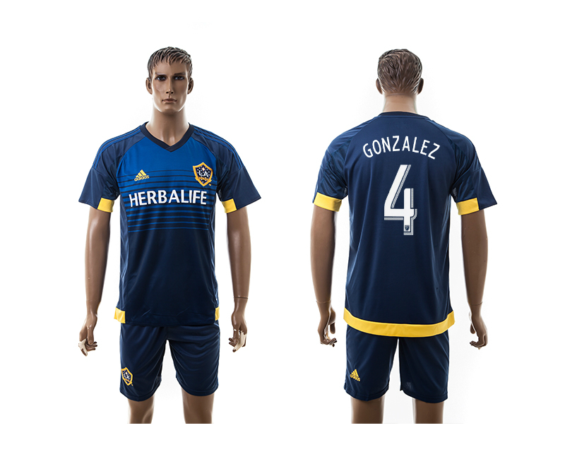 2015-16 Los Angeles Galaxy 4 Gonzalez Away Jersey