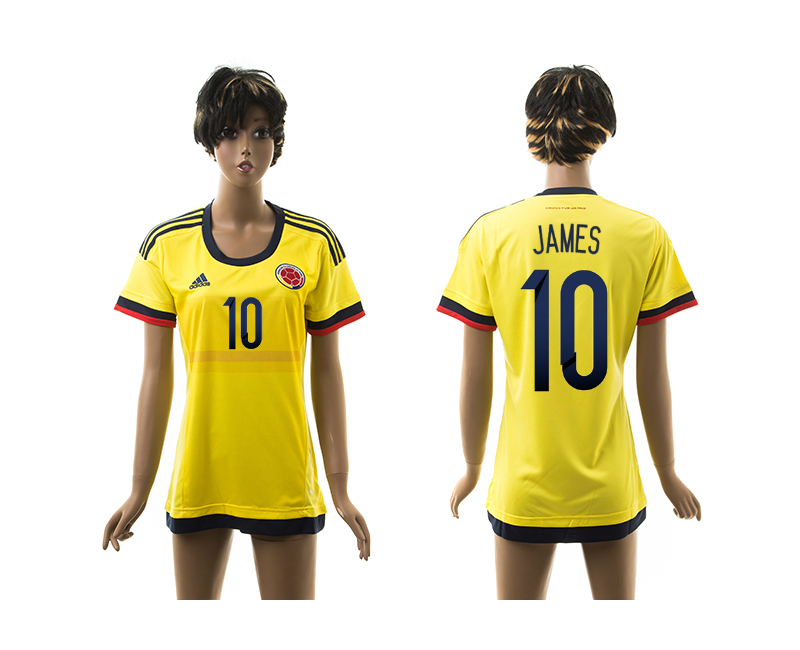 2015-16 Colombia 10 James Home Women Jersey