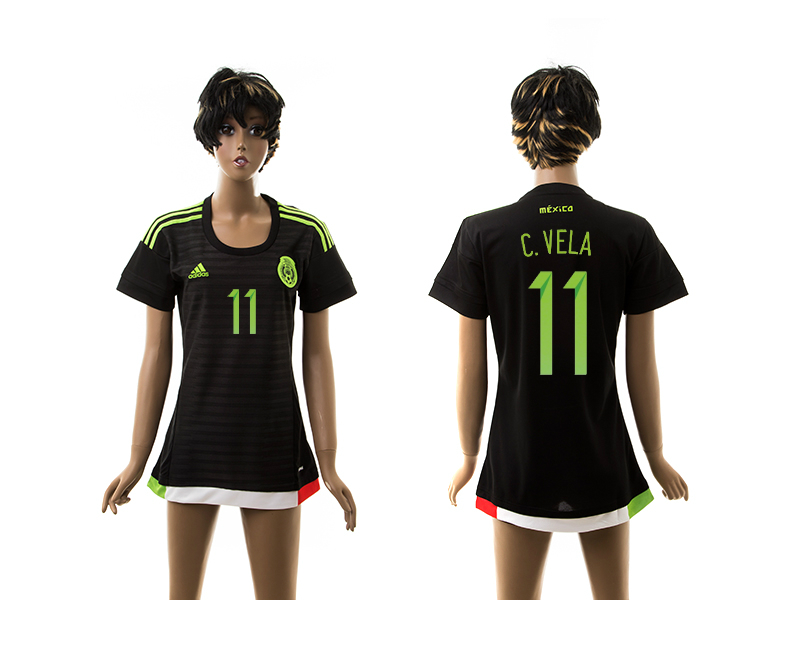 2015-16 Mexico 11 C.Vela Home Thailand Women Jersey