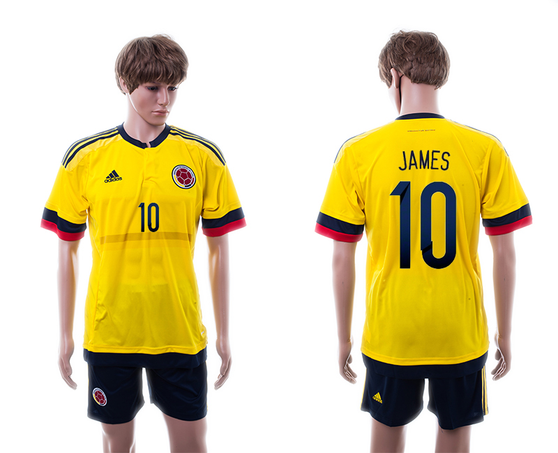 2015-16 Colombia 10 James Home Jersey