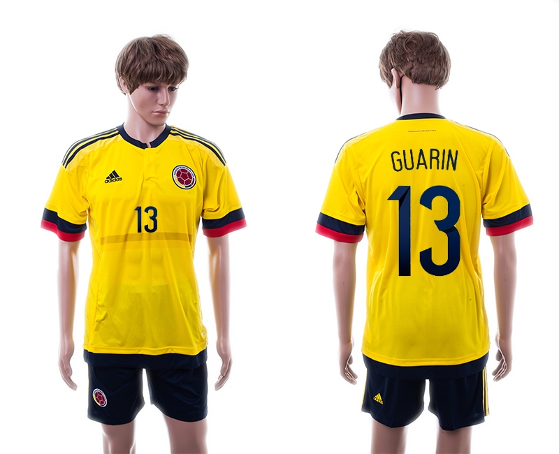 2015-16 Colombia 13 Guarin Home Jersey