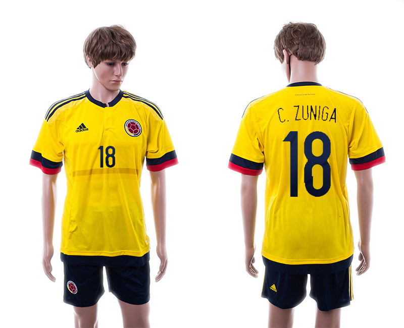 2015-16 Colombia 18 C.Zuniga Home Jersey