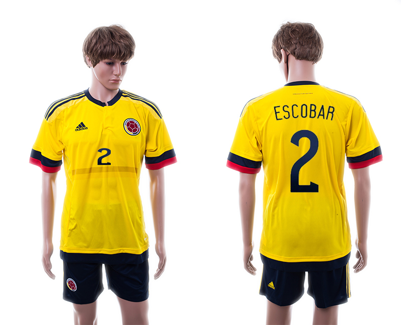 2015-16 Colombia 2 Escobar Home Jersey
