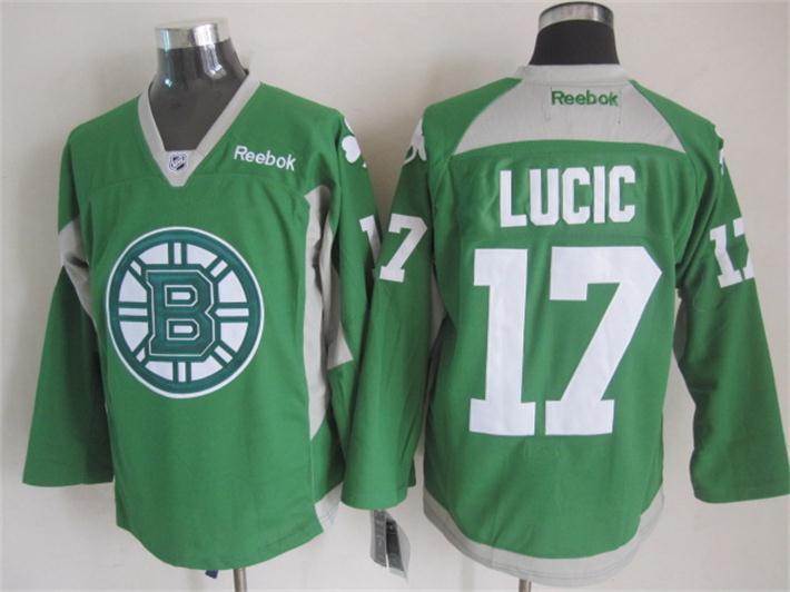 Bruins 17 Lucic Green Jerseys