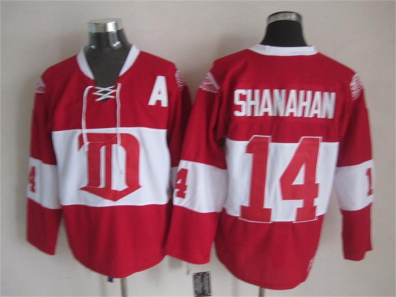 Red Wings 14 Shanahan Red Winter Classic Jerseys