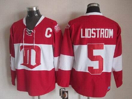 Red Wings 5 Lidstrom Red Winter Classic Jerseys