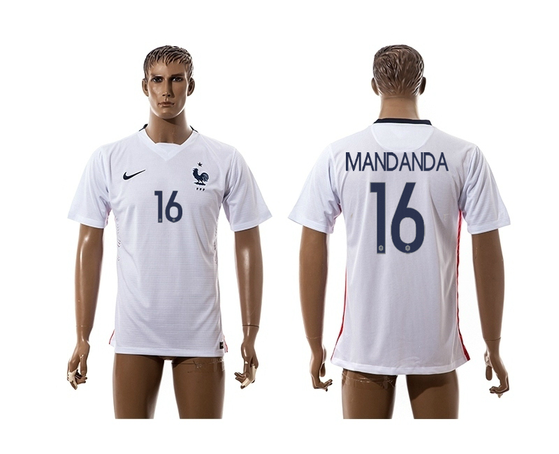 2015-16 France 16 Mandanda Away Thailand Jersey