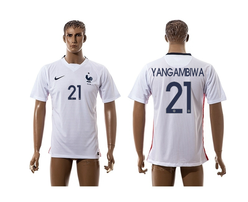 2015-16 France 21 Yangambiwa Away Thailand Jersey