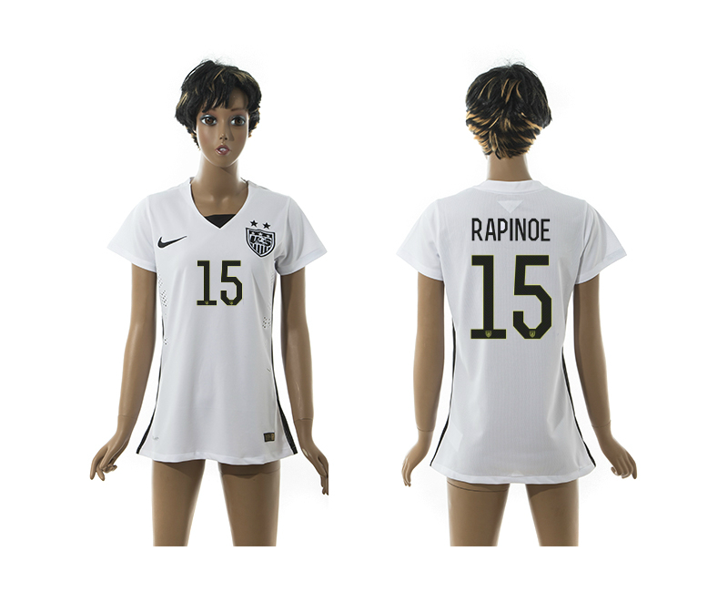 2015-16 USA 15 Rapinoe Home Women Jersey