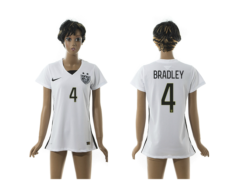 2015-16 USA 4 Bradley Home Women Jersey