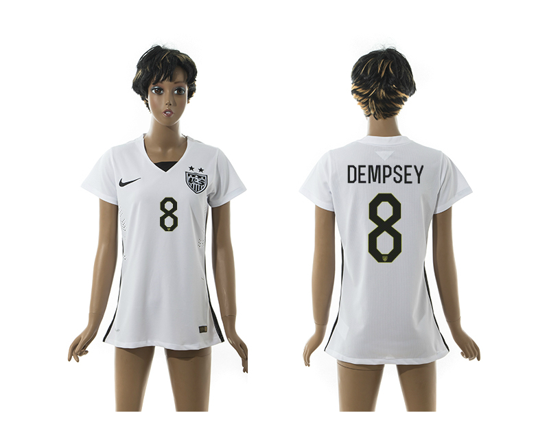2015-16 USA 8 Dempsey Home Women Jersey 2015-16 USA 8 Dempsey Home Women Jersey