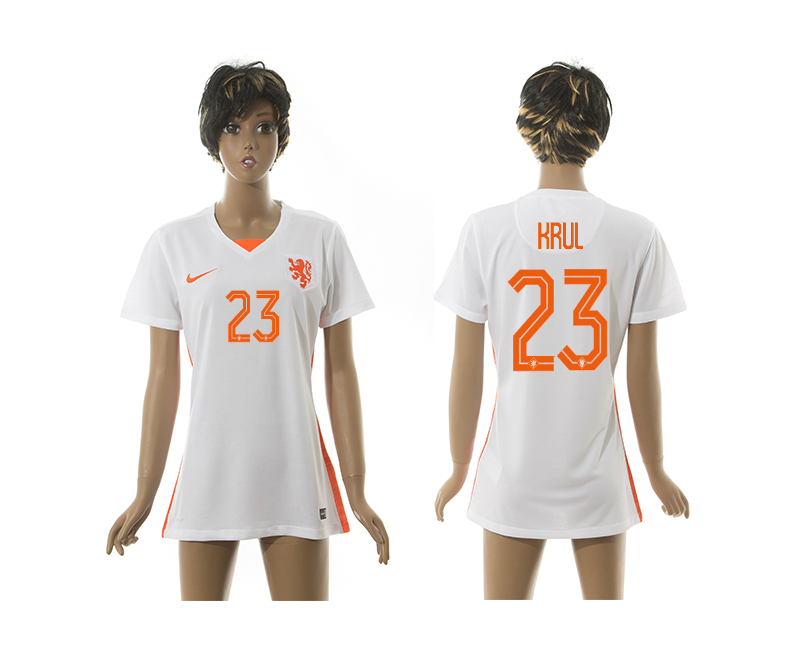 2015-16 Netherlands 23 Krul Away Women Jersey