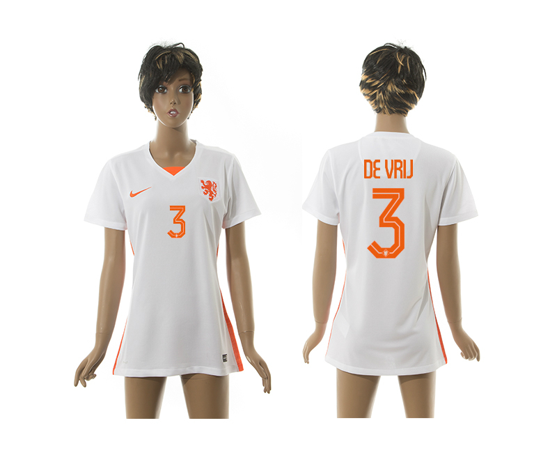 2015-16 Netherlands 3 De Vrij Away Women Jersey