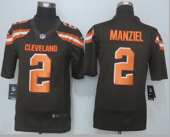 Nike Browns 2 Johnny Manziel Brown Limited Jersey