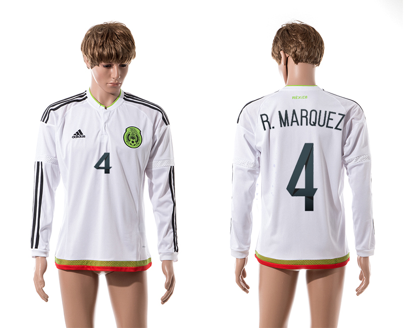 2015-16 Mexico 4 R.Marquez Away Long Sleeve Thailand Jersey
