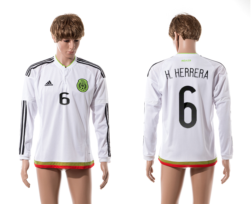 2015-16 Mexico 6 H.Herrera Away Long Sleeve Thailand Jersey