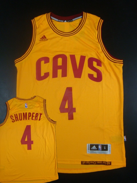 Cavaliers 4 Shumpert Yellow 2014-15 Hot Printed New Rev 30 Jersey - Click Image to Close