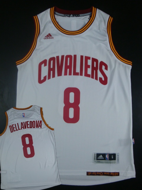 Cavaliers 8 Dellavedova White 2014-15 Hot Printed New Rev 30 Jersey
