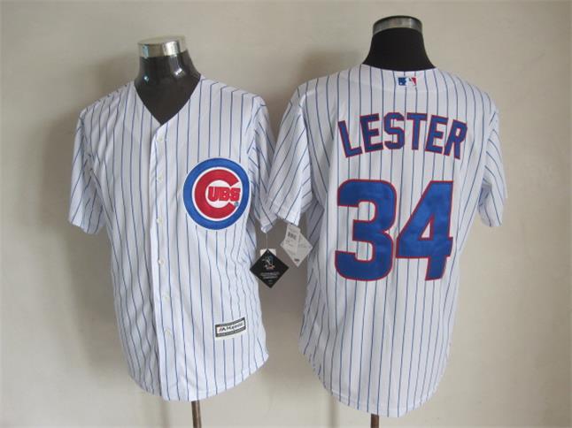 Cubs 34 Lester White New Cool Base Jersey