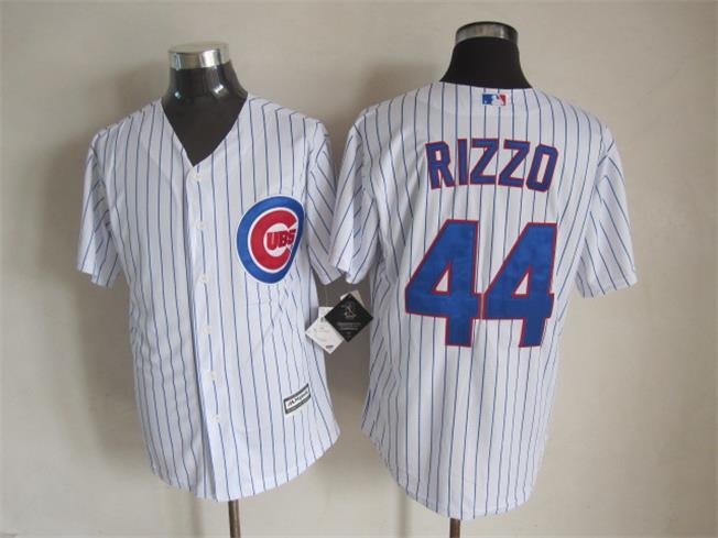 Cubs 44 Rizzo White New Cool Base Jersey