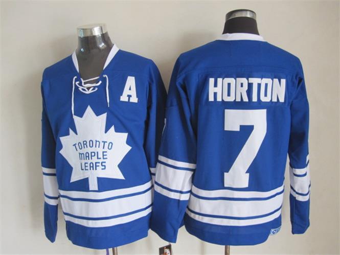 Maple Leafs 7 Horton Blue A Patch CCM Jersey