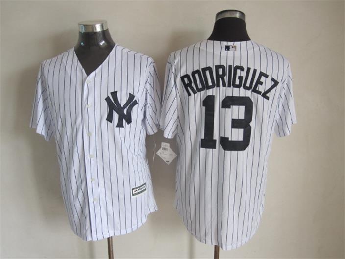 Yankees 13 Rodriguez White New Cool Base Jersey