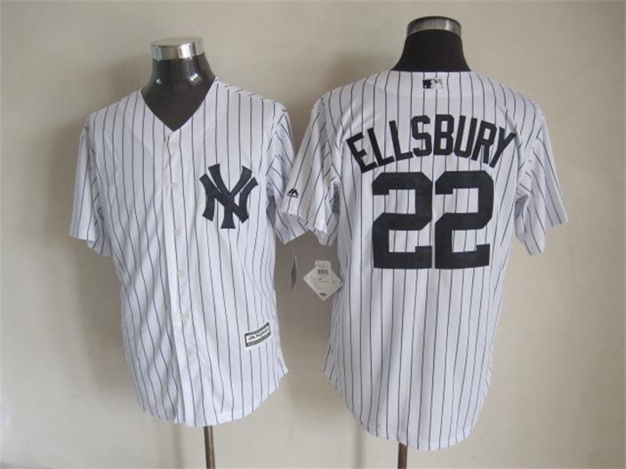 Yankees 22 Ellsbury White New Cool Base Jersey