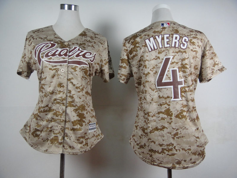 Padres 4 Myers Camo New Cool Base Women Jersey Padres 4 Myers Camo New Cool Base Women Jersey