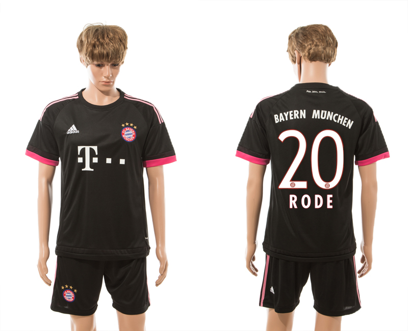 2015-16 Bayern Munchen 20 RODE Away Jersey