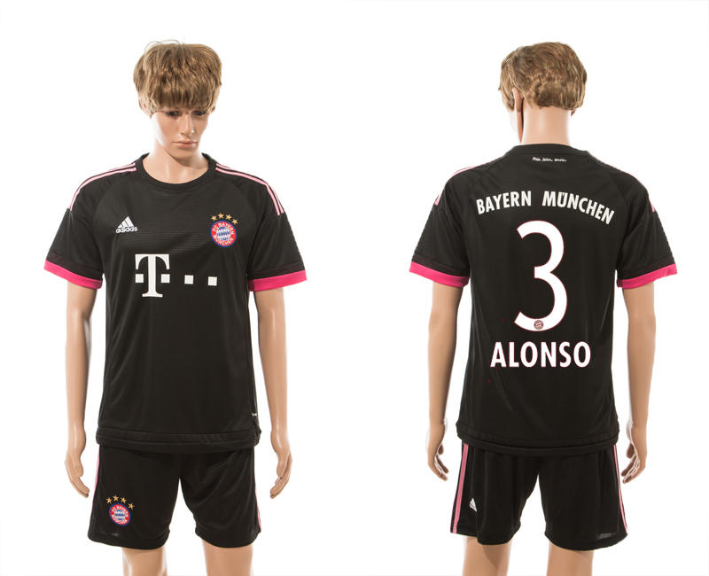 2015-16 Bayern Munchen 3 ALONSO Away Jersey