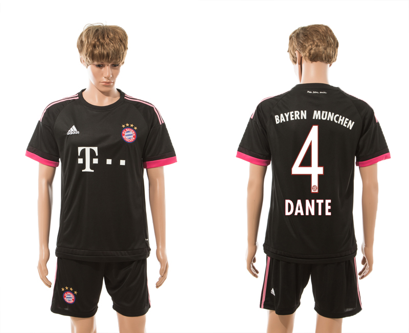 2015-16 Bayern Munchen 4 DANTE Away Jersey