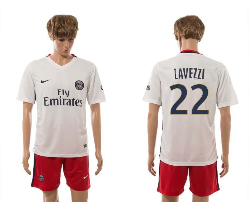 2015-16 Paris Saint-Germain 22 LAVEZZI Away Jersey