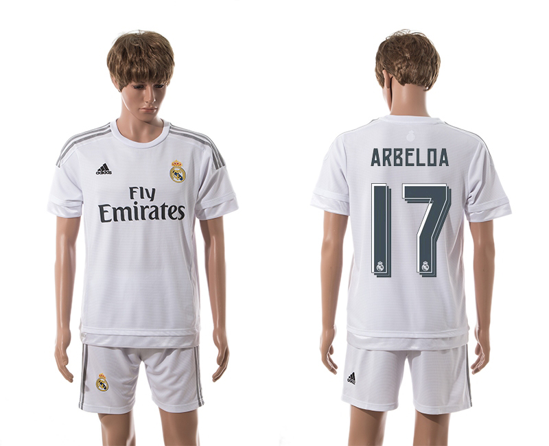2015-16 Real Madrid 17 ARBELOA Home Jersey