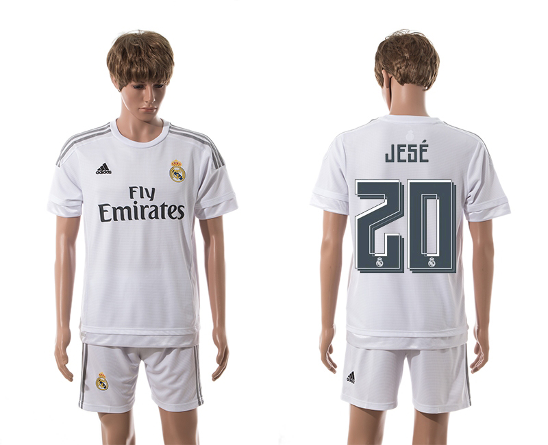 2015-16 Real Madrid 20 JESE Home Jersey