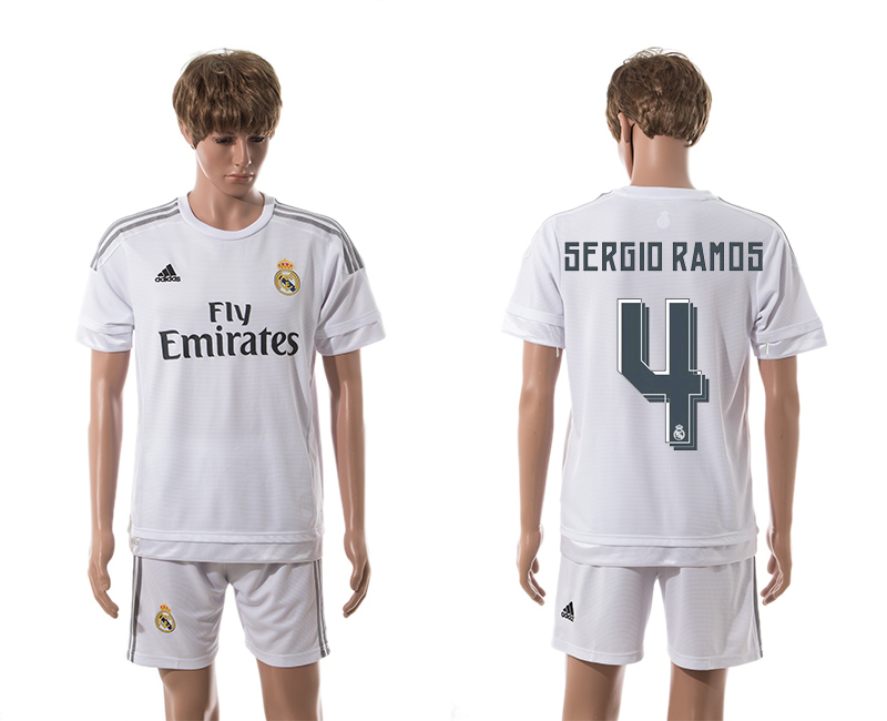 2015-16 Real Madrid 4 SERGIO Home Jersey