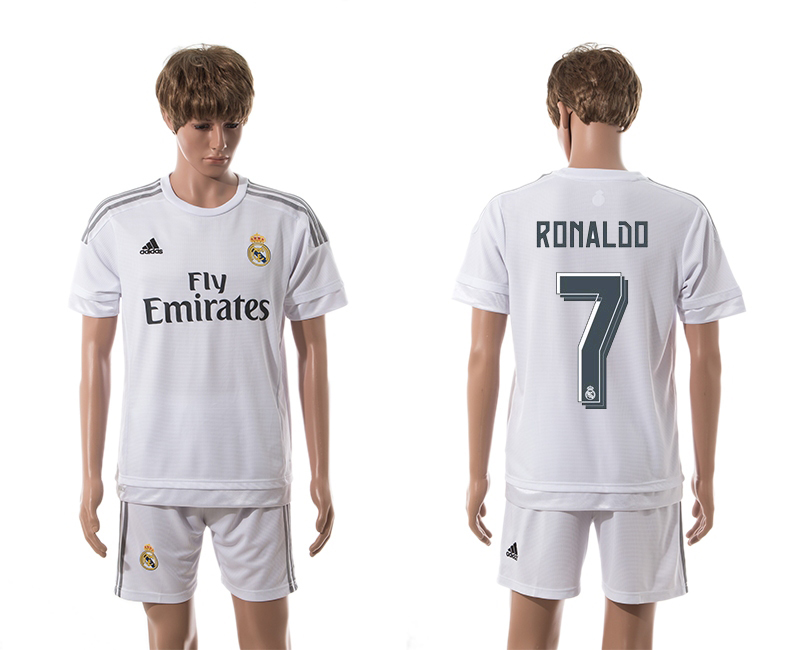 2015-16 Real Madrid 7 RONALDO Home Jersey