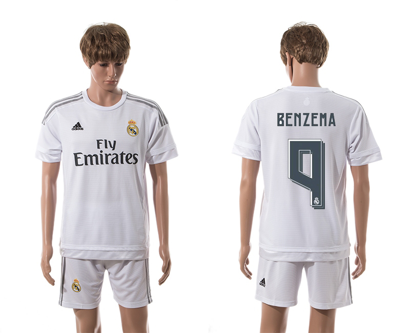 2015-16 Real Madrid 9 BENZEMA Home Jersey