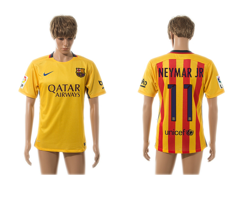 2015-16 Barcelona 11 NEYMAR JR Away Thailand Jersey