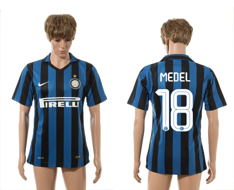 2015-16 Inter Milan 18 MEDEL Home Thailand Jersey